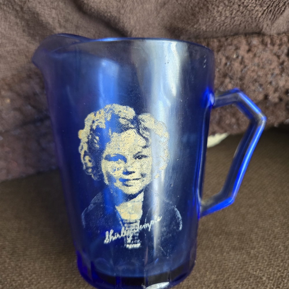 Blue Shirley Temple Pitcher